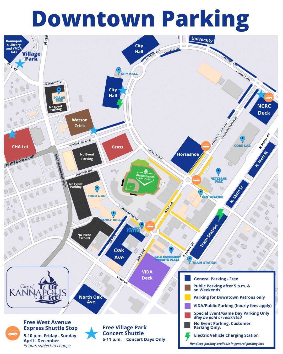 Downtown parking map 